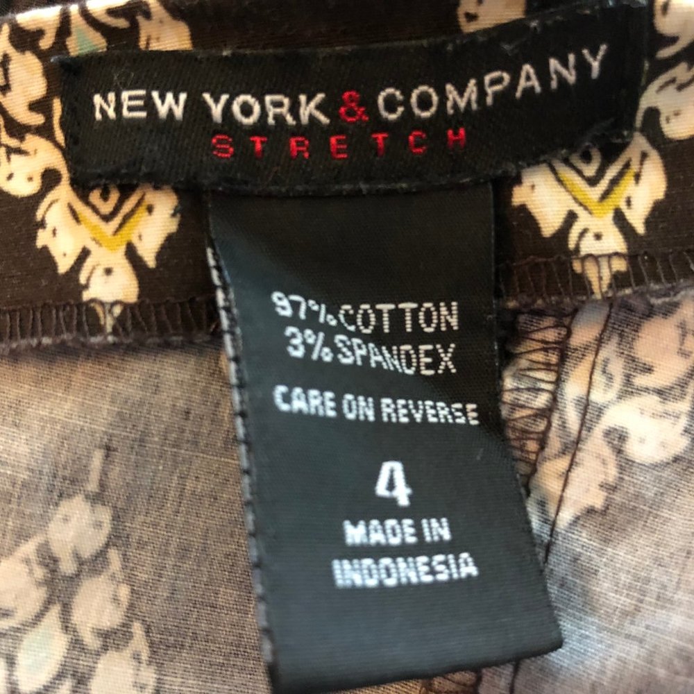 New York & Company Strapless Dress Size 4 Brown - Picture 6 of 7